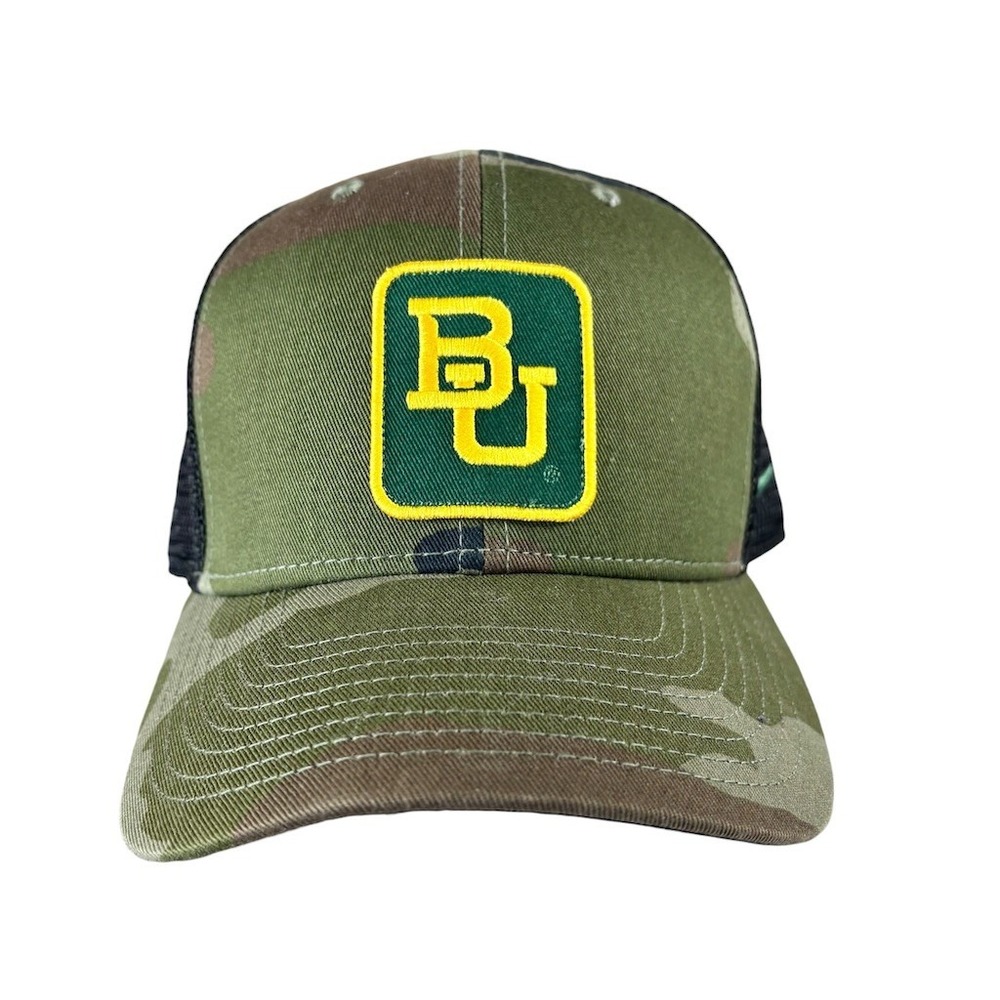 Nike Baylor Bears Hat One Size Green Camo‎ Mesh Snapback NCAA Football